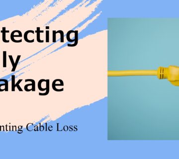 Detection of jelly leakage or loss in installed cables Detection of jelly leakage or loss in installed cables