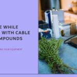 Safety precautions when working with cable jelly compounds